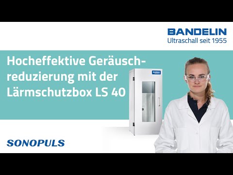 Réduction du bruit très efficace avec le boîtier antibruit LS 40 pour les homogénéisateurs BANDELIN SONOPULS