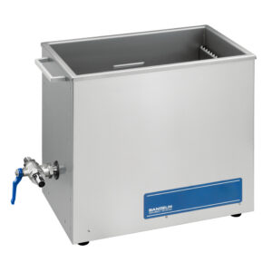 SONOREX TECHNIK RM 40.2 U-ST ultrasonic bath with overflow pocket and interface